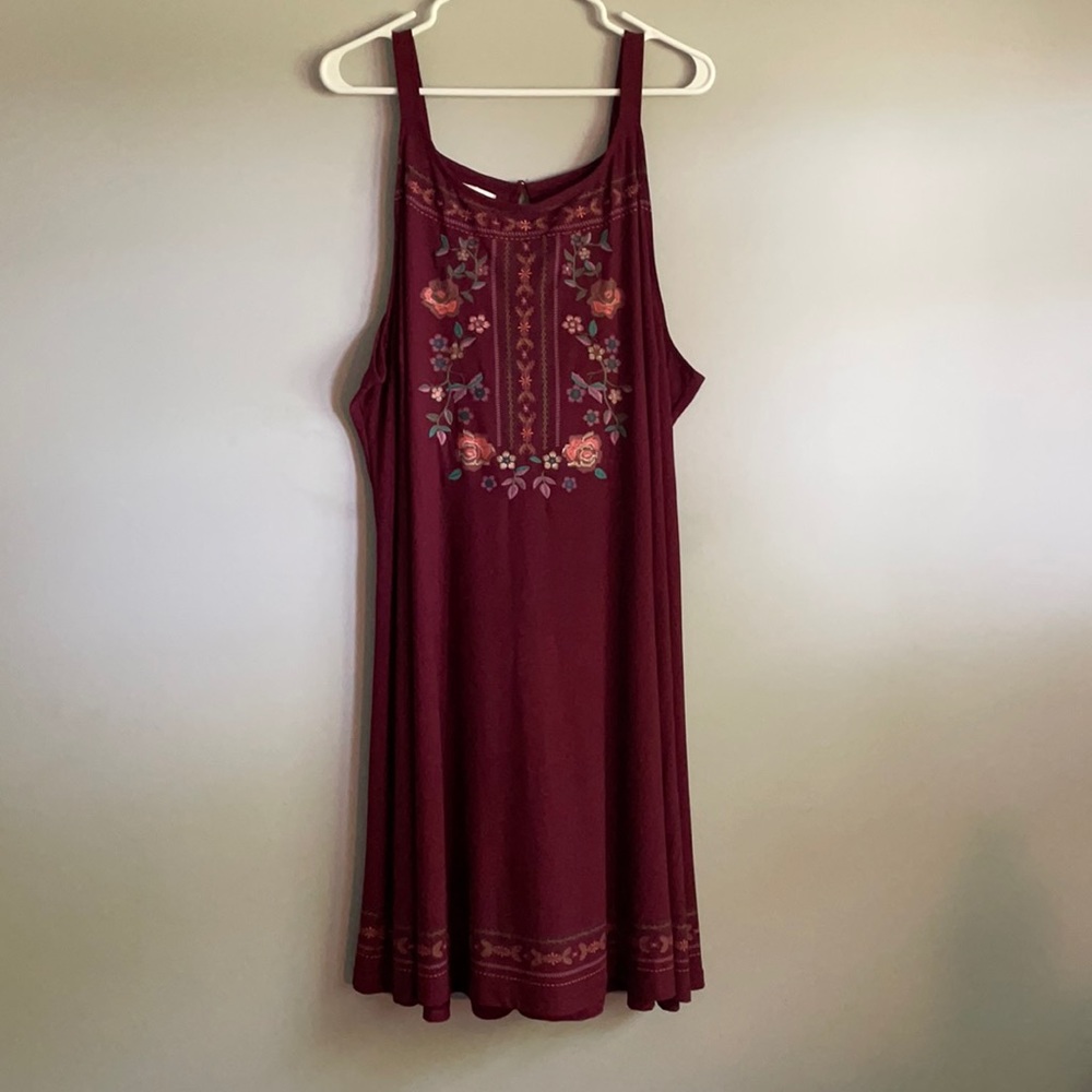 Maurices red midi dress